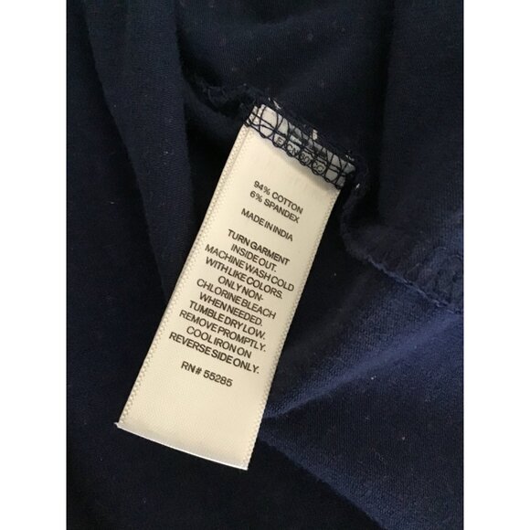 EXPRESS- MENS NAVY W/ WHITE DOTS SHORT SLEEVE POLO SHIRT SIZE LARGE - Picture 7 of 7